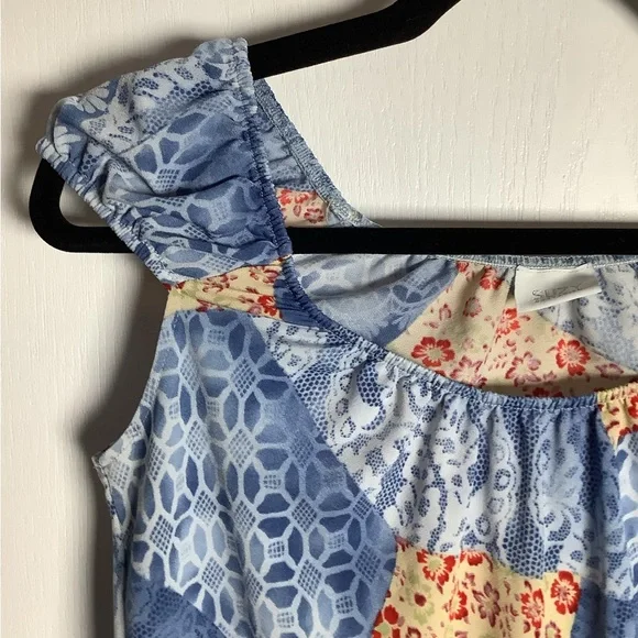 Suzy Shier patchwork pattern top - Picture 5 of 7